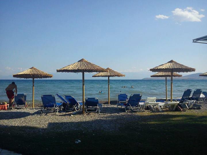 Nafsika Beach Delphi-Itea Esterno foto